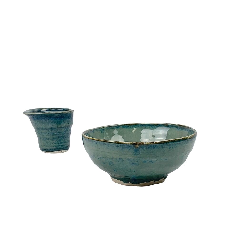 Handmade Ceramic Bowl & Cup Set